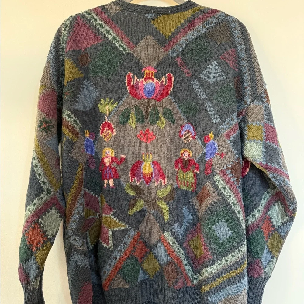 Vintage Wool Knit Cardigan - Picture 6 of 7